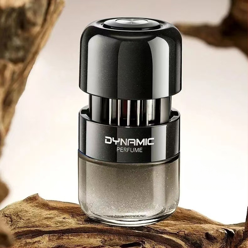 Autós aromaterápiás diffúzor üveg parfüm tartóval, Gardenia illat, szagtalanítás és formaldehid eltávolítás, üléshez rögzíthető telepítés