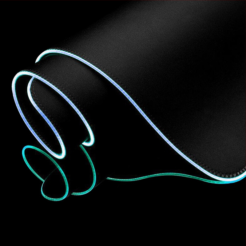 eSports LED šviesus didelės dydžio pelės kilimėlis, natūralus guma + audinys, vienpusis, šilumos perdavimas, pelės kilimėlis su skaičiuotuvu, pritaikomas