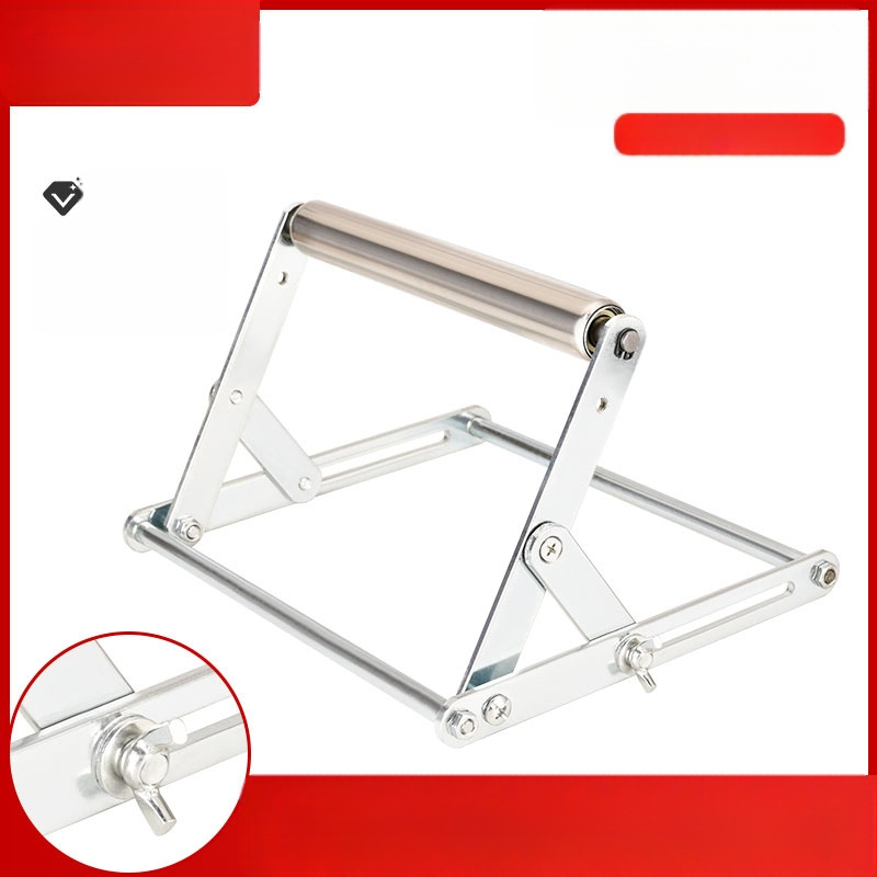 Сгъваема опорна рамка от неръждаема стомана за режещи машини с балансиращ повдигащ трипод скоба за дълги материали