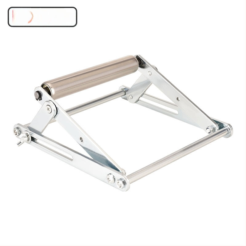 Сгъваема опорна рамка от неръждаема стомана за режещи машини с балансиращ повдигащ трипод скоба за дълги материали