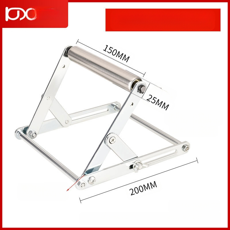 Сгъваема опорна рамка от неръждаема стомана за режещи машини с балансиращ повдигащ трипод скоба за дълги материали