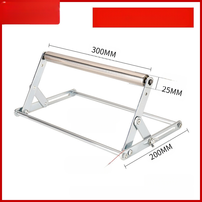 Сгъваема опорна рамка от неръждаема стомана за режещи машини с балансиращ повдигащ трипод скоба за дълги материали