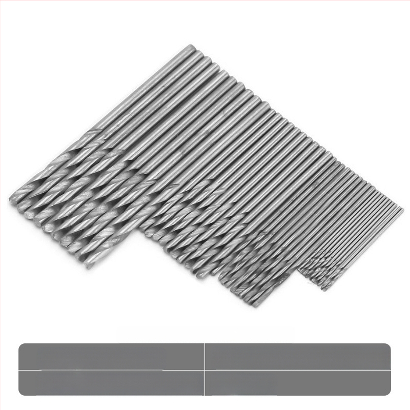 Комплект винтови свредла за пробиване, с прав държач, от високоскоростна стомана, миниатюрни, 40 броя