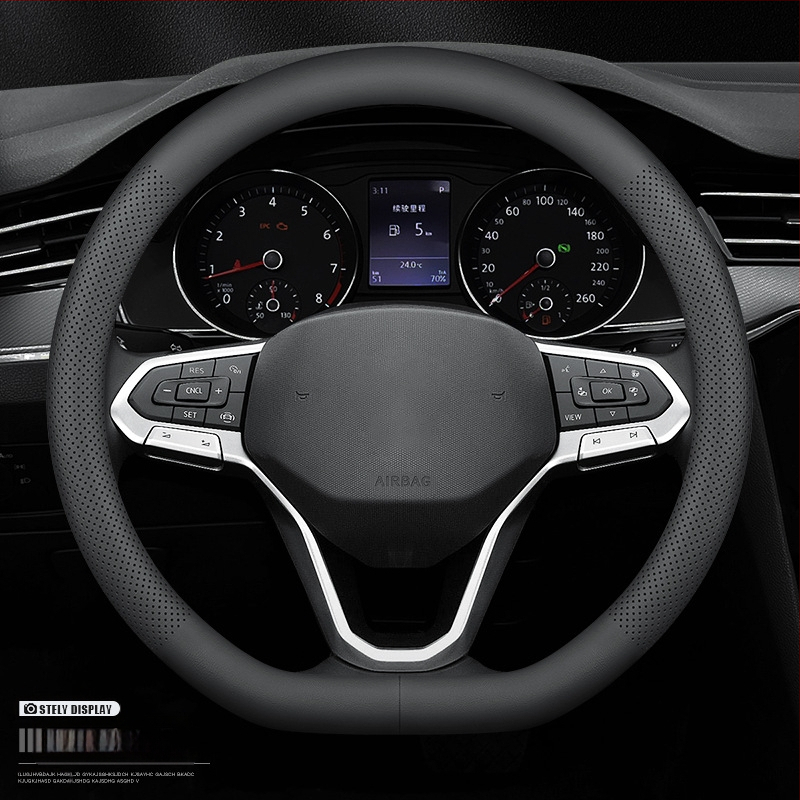 Automobilio vairos dangtelis - universalus visiems metų laikams, neslystantis, dirbtinė oda