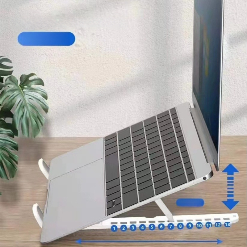 Nešiojamojo / planšetės / telefono pakėlimo stovas – reguliuojamas aukštis, sulankstomas, aušinimas, lengvas, 183 g