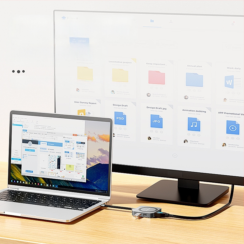 Θήκη SSD M.2 NVMe και σταθμός σύνδεσης HDMI με USB-C 3.2, αλουμινένιο κράμα, έως 2 TB