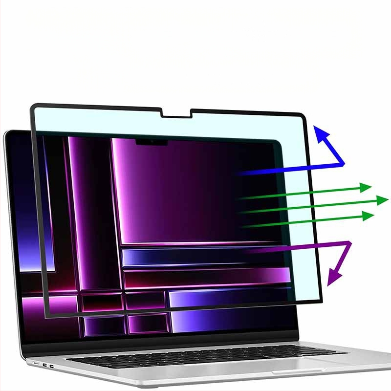 Magnetni film protiv plave svjetlosti za MacBook Pro s mat završnim anti-refleksijskim slojem, PET trostruki sloj, površinska obrada, kompatibilan s MacBook Pro
