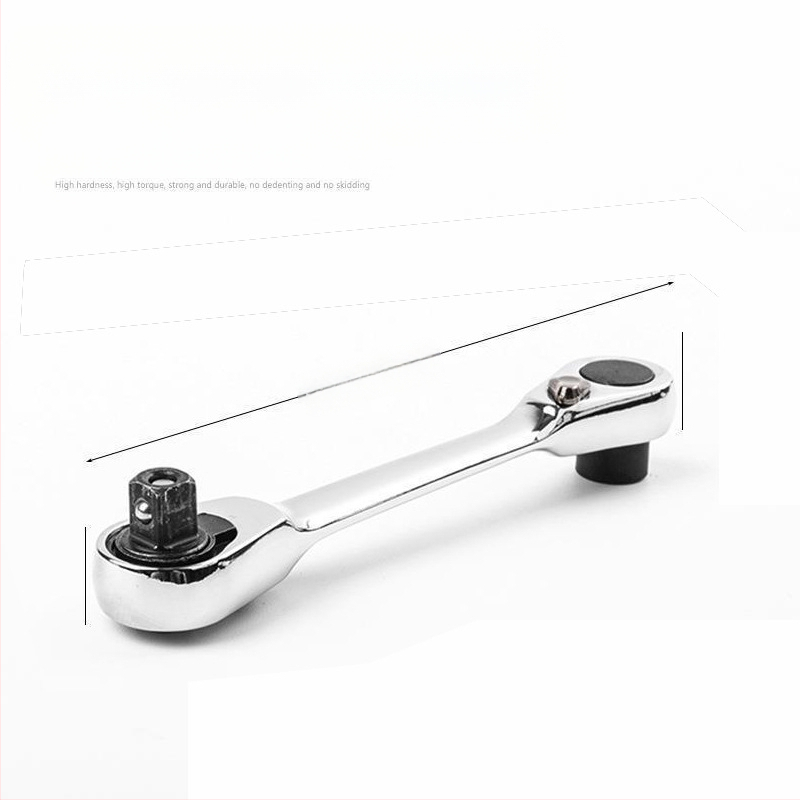 Трещотков ключ, полирана повърхност, високовъглеродна стомана, тегло 0.1