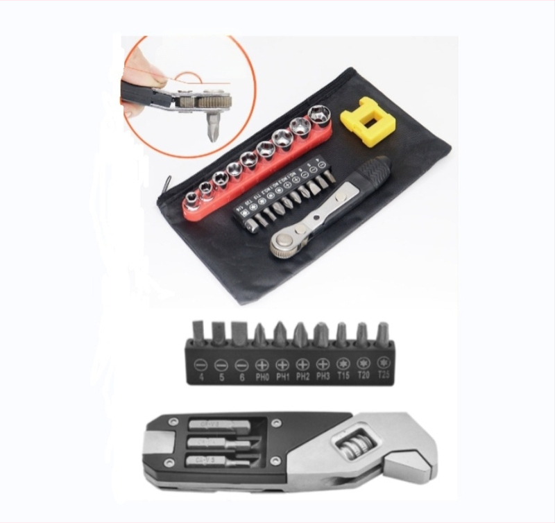 Неръждаема стомана регулируем гаечен ключ; многофункционален трещотков ключ със Sleeve завъртане