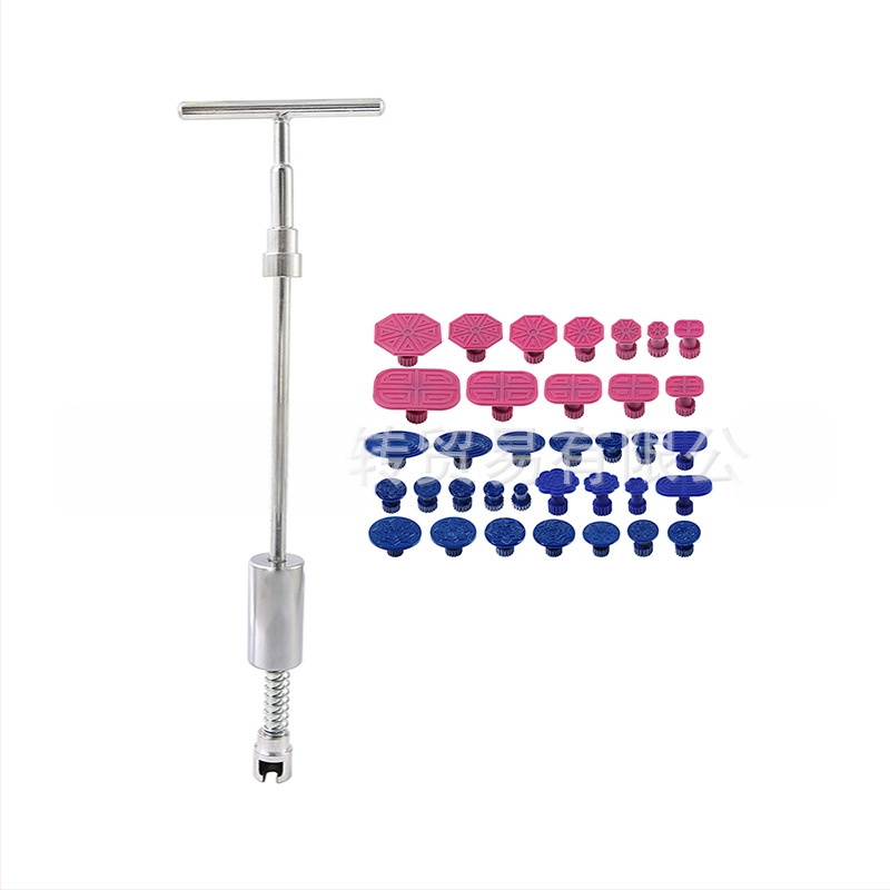 Core Transfer Комплект за ремонт на вдлъбнатини по автомобил — вакуумна чашка, издърпващ инструмент; материали: желязо, пластмаса, алуминий