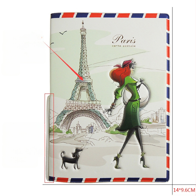 Pasių dėklas - 3D reljefinė sintetinė oda, vertikalus kvadratas, dangtelio atidarymas, 1 sulenkimas piniginei, ID/paso skyriaus