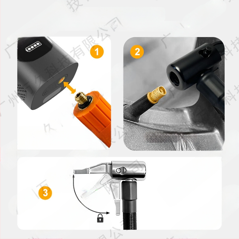Automobilinis pripūtimo siurblys 180W, vieno cilindro dizaino, skaitmeninis ekranas, apšvietimas, veikimo laikas daugiau nei 20 min