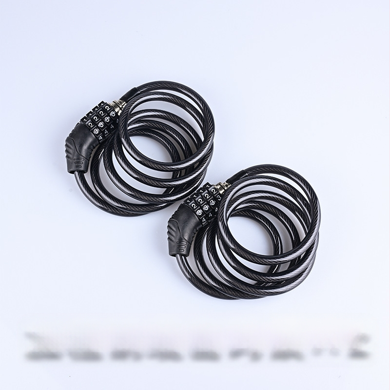 Lock Your Love L09 Стоманено кабелно заключване за каски към мотоциклети и велосипеди – 64 г, стоманено кабелно + индустриална пластмаса, телескопично заключване