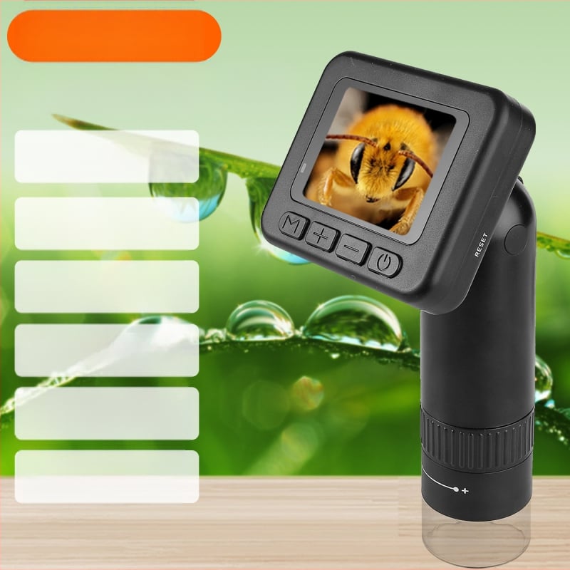 Ηλεκτρονικό μικροσκόπιο με ψηφιακή οθόνη για εκπαίδευση και επιθεώρηση· κατάλληλο για παιδιά και ενήλικες· εντοπίζει θύλακες τρίχας, δέρμα και ηλεκτρονικές πλακέτες με παρατήρηση σε πραγματικό χρόνο.