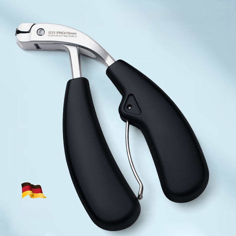 Nagu lõikur anti‑pritskate disainiga, kõver suu, suur avaus paksudele küünele – roostevabast terasest, kaasaskantav, kodune mudel