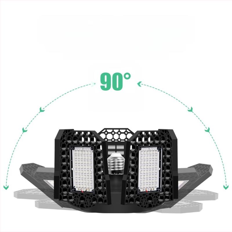 LED φως ανάπτυξης φυτών με φάσμα κόκκινο-μπλε, αναδιπλούμενος σχεδιασμός, 216/252/288 LED, είσοδος AC100-277V, περίβλημα ABS+PC, βάρος 295 g