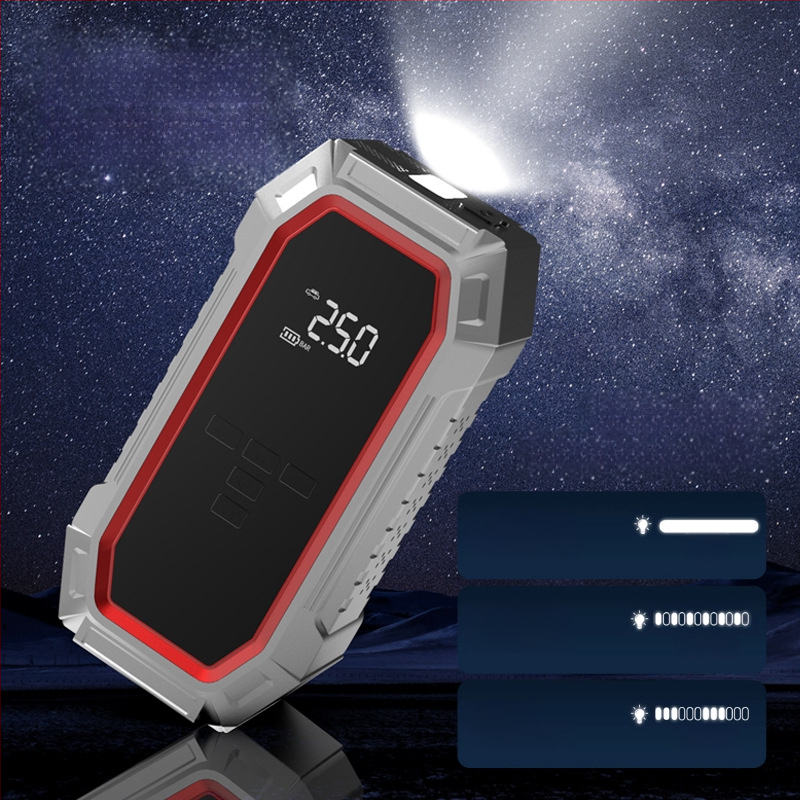 Nešiojama automobilių padangų siurblys – vieno cilindro (14.8V, 80W, 25 L/min, >20 min veikimo laikas)