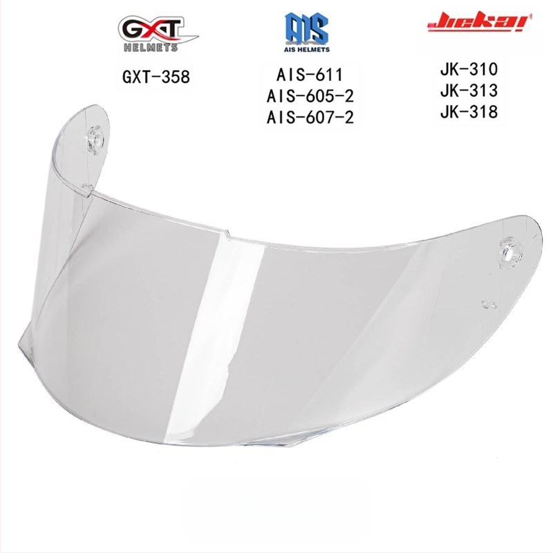 JIEKAI motocikla ķiveres lēca JK-310/313/318, PC, DOT sertifikāts, pilna ķivere