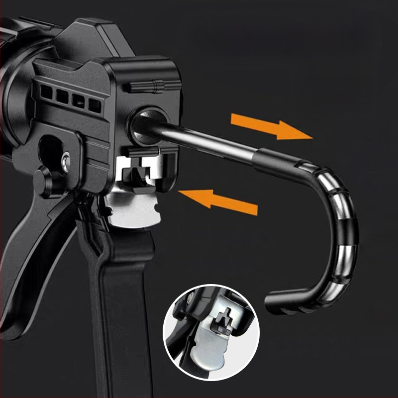 Пистолет за уплътнител, алуминиев корпус, серия: уплътнителен пистолет, тегло 0.7 кг