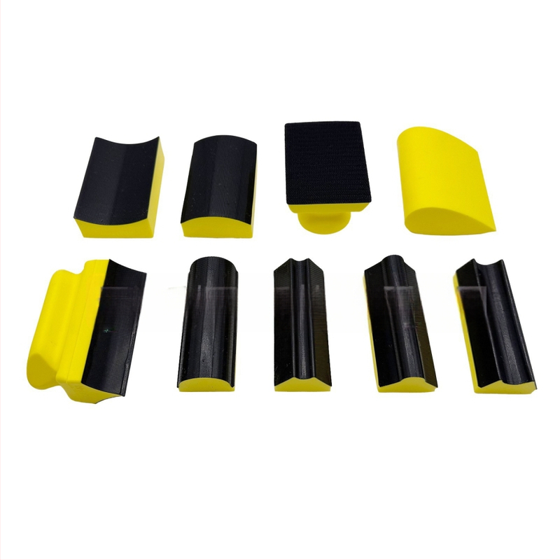 16-частен комплект ръчни полиращи блокове от нейлонови влакна за полиране на дърво, метал и автомобилни повърхности