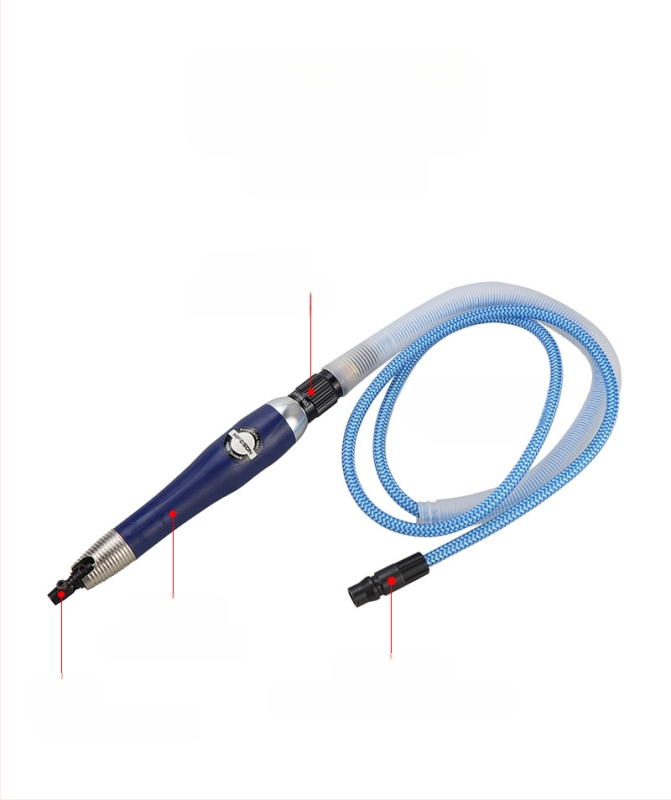 Gāzes pneimatiskā ultraskaņas faila forma pulēšanas iekārta ar atpakaļejošu slīpēšanas rīku, 35000 apgr./min, gaisa ieeja 1/4", 6 bar, 0,5 kg