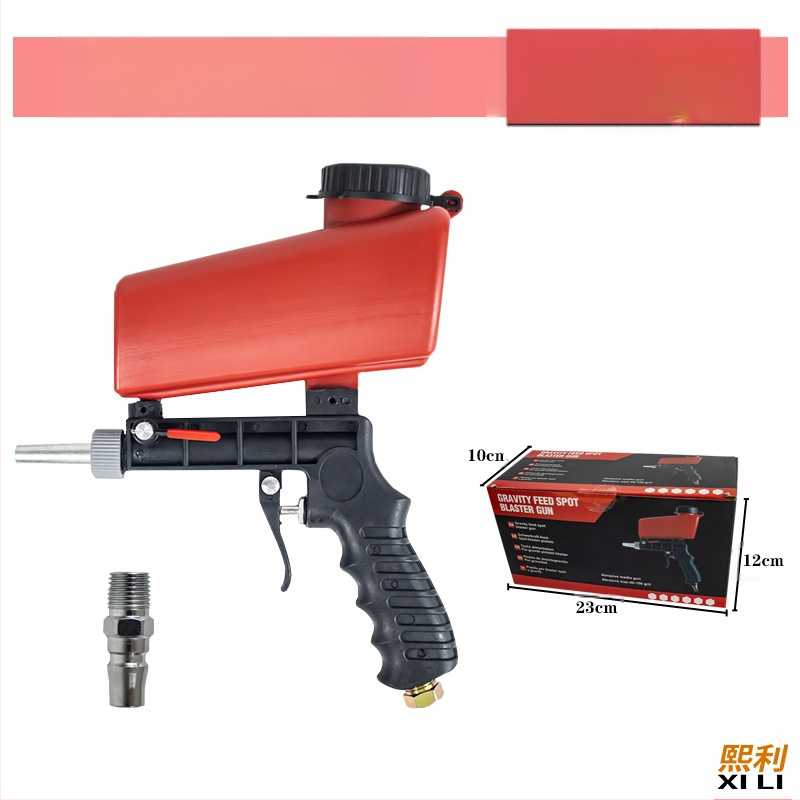 Пневматична пясъкоструйка, преносима ръчна, компактна конструкция за отстраняване на ръжда