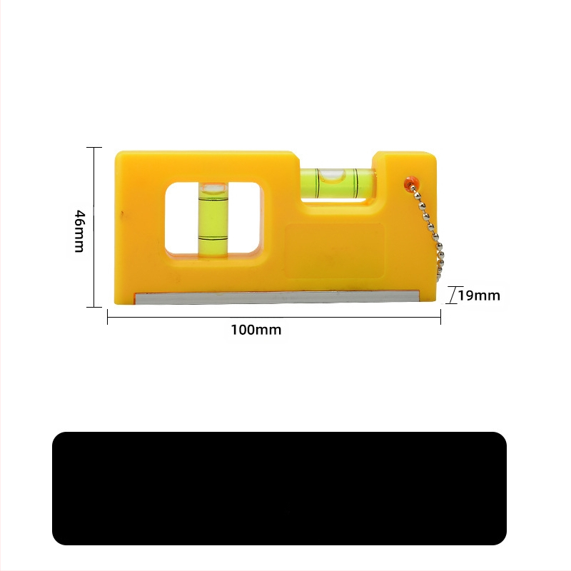 Магнитен мини нивелир с висяща верига и балонче за нивелиране за домашна поддръжка (Магнитен; Висяща верига; Балонче)