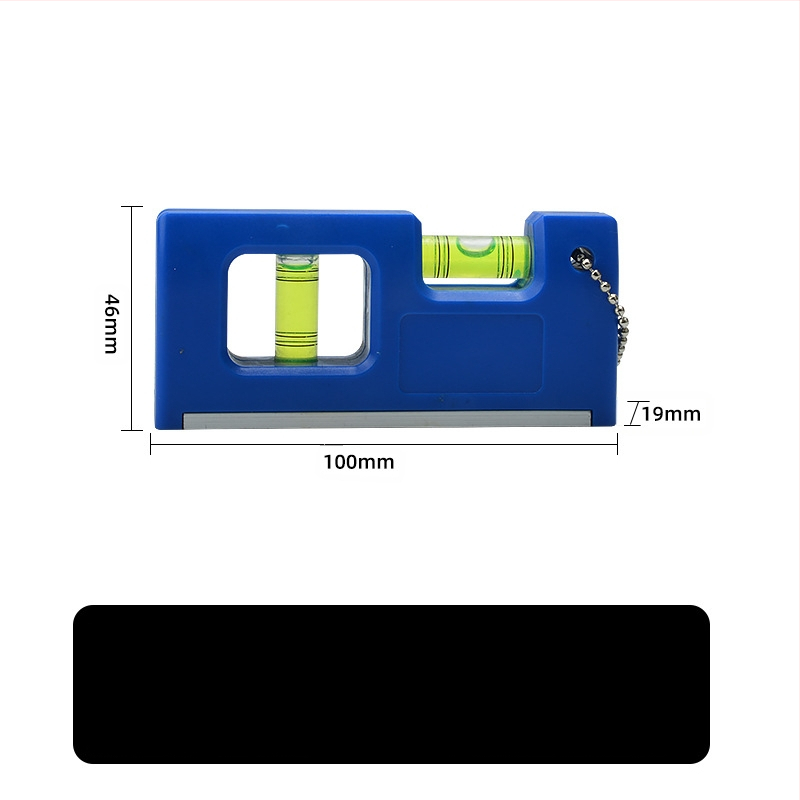 Магнитен мини нивелир с висяща верига и балонче за нивелиране за домашна поддръжка (Магнитен; Висяща верига; Балонче)