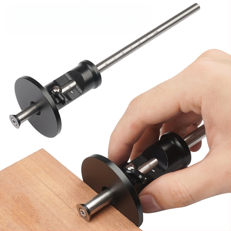 Дърводелски маркировач BH-9988 с карбидно острие, европейски стил, паралелен за маркиране на гнезда, обхват 0–120 мм, материал алуминиева сплав/неръждаема стомана