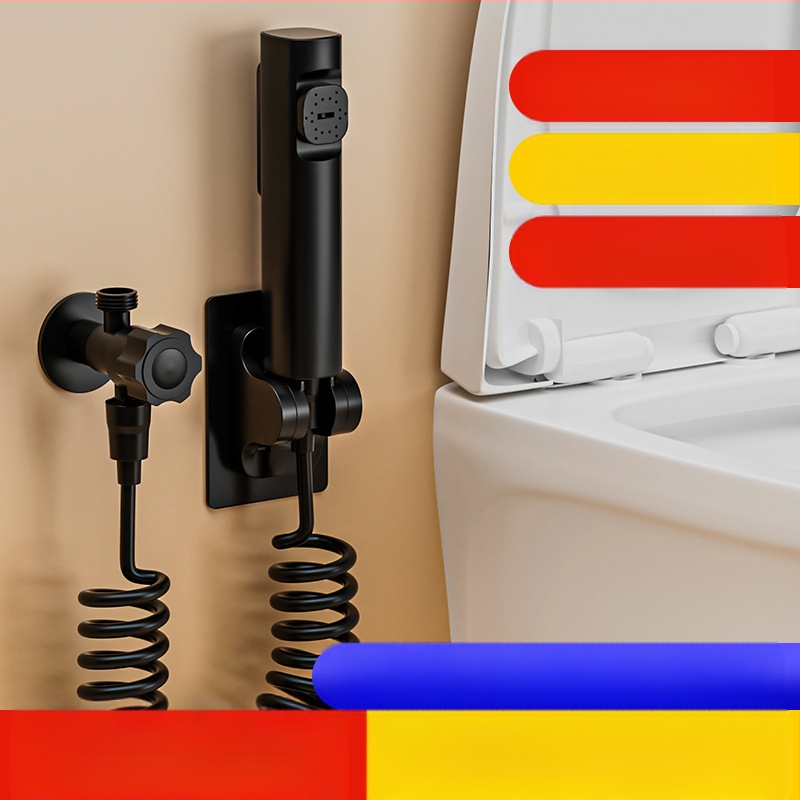 Držač od nehrđajućeg čelika za toaletni prskalj – ugrađivanje u zid, bez bušenja, viseći držač, promjer otvora 4 mm, model J-WYJ, radni tlak 1 MPa