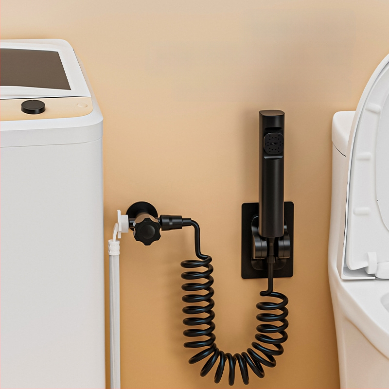 Držač od nehrđajućeg čelika za toaletni prskalj – ugrađivanje u zid, bez bušenja, viseći držač, promjer otvora 4 mm, model J-WYJ, radni tlak 1 MPa