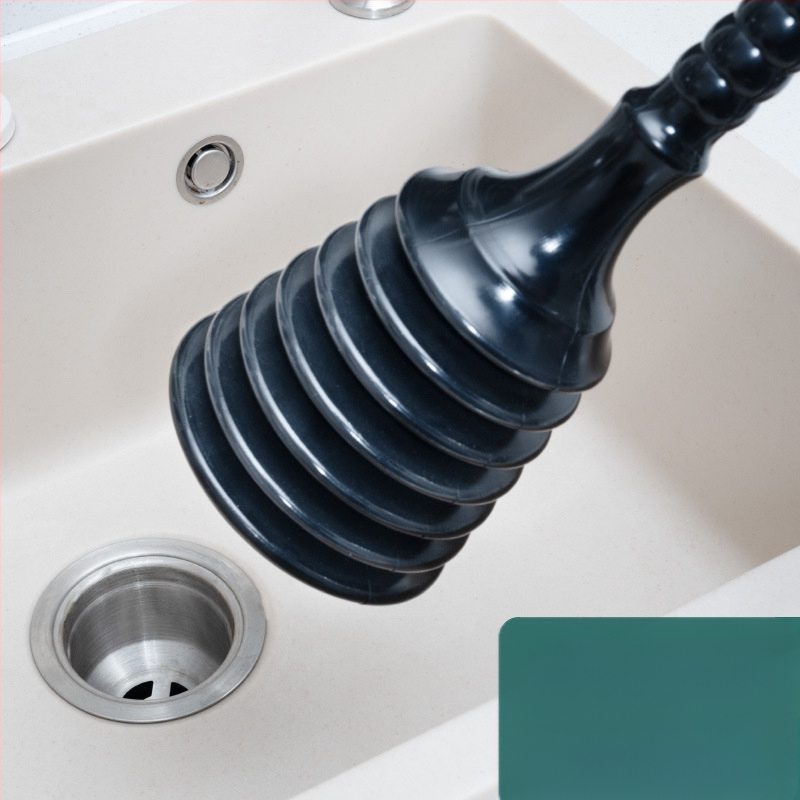 PVC nuotekų atblokavimo įrankis – namų naudojimui, Square Horse prekės ženklas; tinka virtuvei, tualetui, praustuvui, voniai ir grindų nutekėjimui