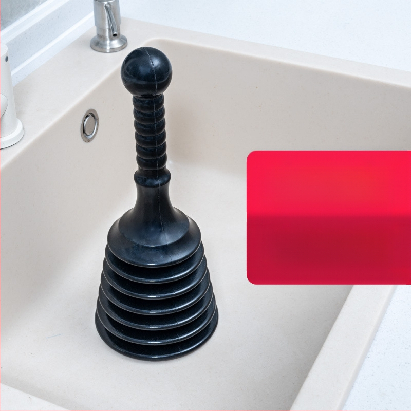 PVC nuotekų atblokavimo įrankis – namų naudojimui, Square Horse prekės ženklas; tinka virtuvei, tualetui, praustuvui, voniai ir grindų nutekėjimui