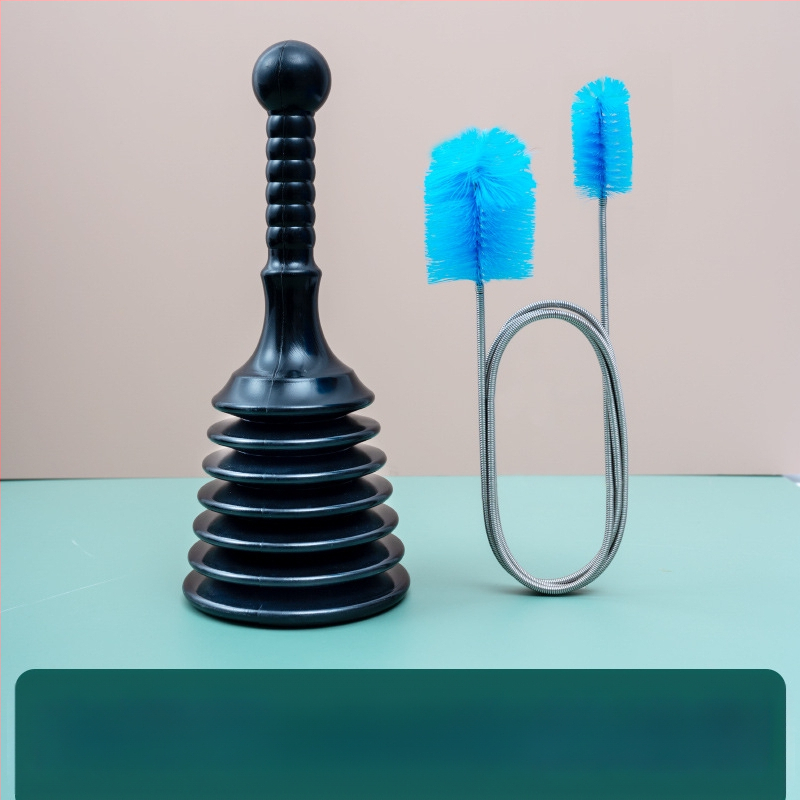 PVC nuotekų atblokavimo įrankis – namų naudojimui, Square Horse prekės ženklas; tinka virtuvei, tualetui, praustuvui, voniai ir grindų nutekėjimui