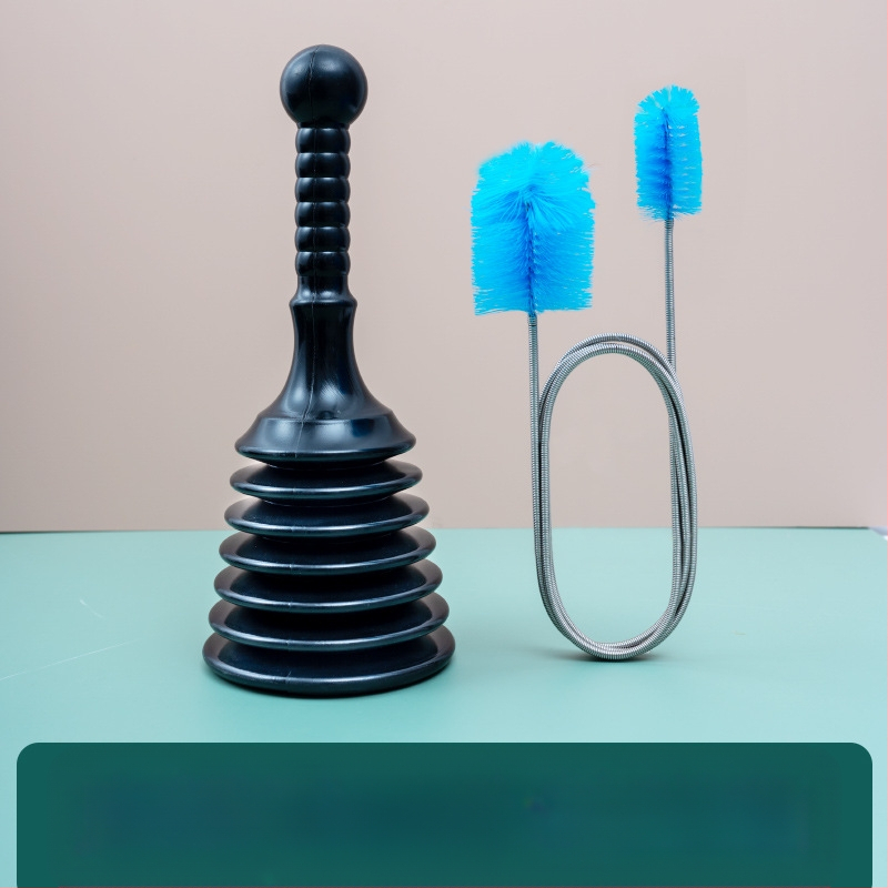 PVC nuotekų atblokavimo įrankis – namų naudojimui, Square Horse prekės ženklas; tinka virtuvei, tualetui, praustuvui, voniai ir grindų nutekėjimui