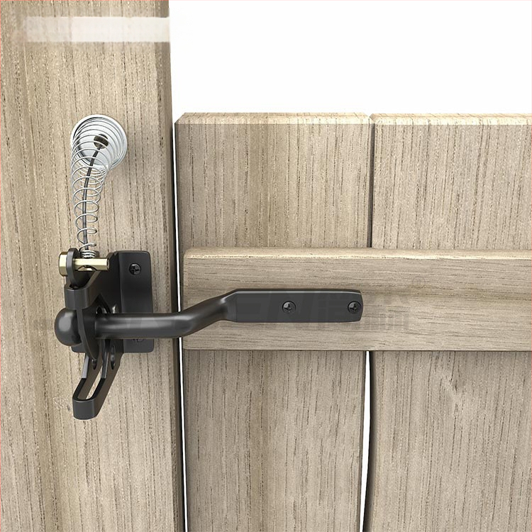 Защелка за ограда с въже, A-тип защелка, материал: въглеродна стомана, повърхностна обработка: пластмасов спрей, модел Small lock with rope, марка Simpson