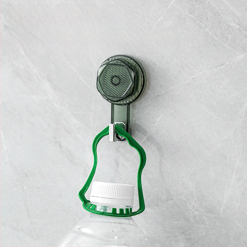 Siurbimo kilpa su pasukamu kabliu, be gręžimo, lipnus laikiklis namų naudojimui, plastikas, vienas kabliukas, apkrova 2 kg