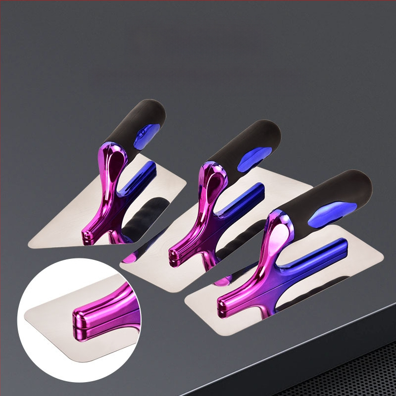 Kehaixin Шпакловачен нож с заоблен ъгъл – неръждаема стомана, модел Putty Scraper, за артистични бои и диатомна кал