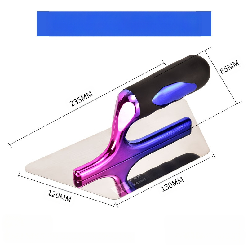 Kehaixin Шпакловачен нож с заоблен ъгъл – неръждаема стомана, модел Putty Scraper, за артистични бои и диатомна кал