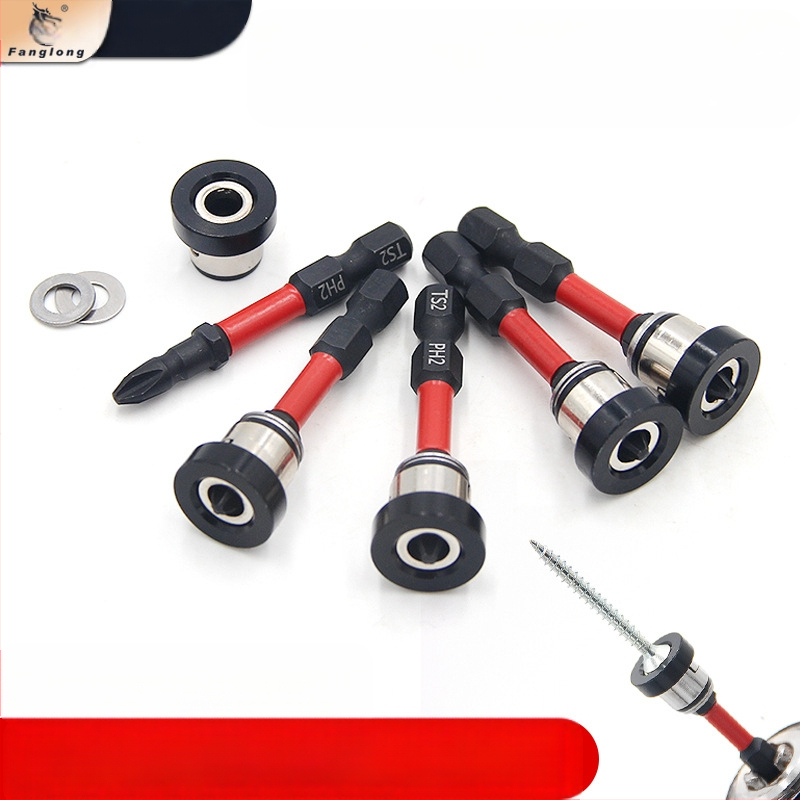 Главичка за позициониране на гипсокартон, регулируема с магнитен пръстен, S2 инструментална стомана, за винтове с кръстосан шлиц в дърводелството и таваните