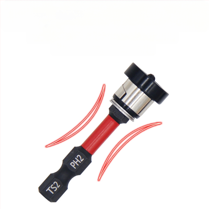 Главичка за позициониране на гипсокартон, регулируема с магнитен пръстен, S2 инструментална стомана, за винтове с кръстосан шлиц в дърводелството и таваните