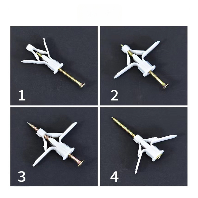 Yimingda πλαστικός εκτεινόμενος βίδας και πλαστικό πώστο για γυψοσανίδα και κενά τούβλα, γαλβανισμένη επιφάνεια, GB846, Κατηγορία Α, Απόδοση 4.8