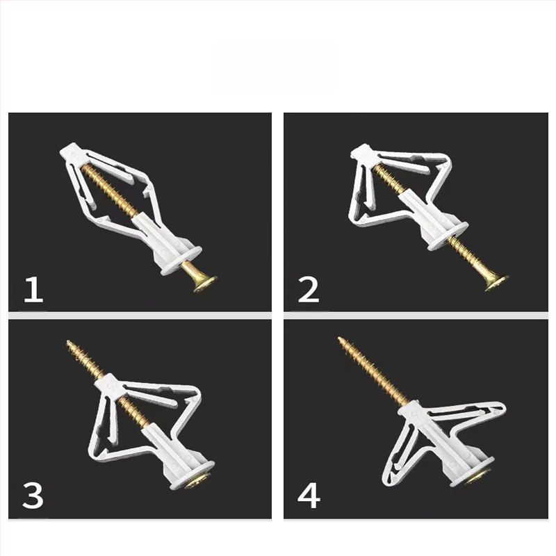 Yimingda πλαστικός εκτεινόμενος βίδας και πλαστικό πώστο για γυψοσανίδα και κενά τούβλα, γαλβανισμένη επιφάνεια, GB846, Κατηγορία Α, Απόδοση 4.8