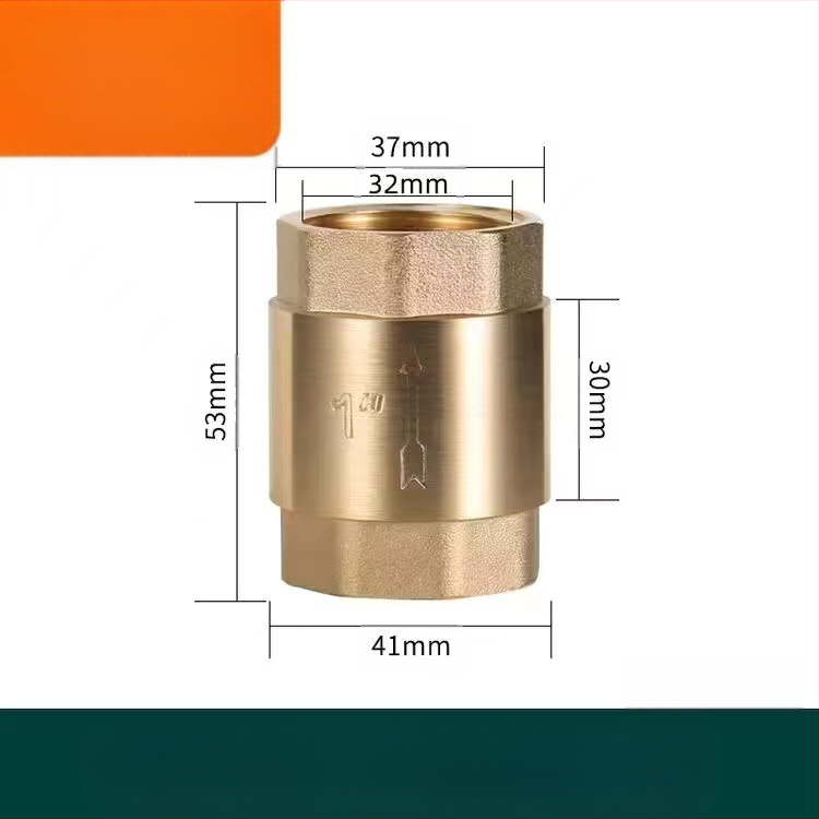 Sárgaréz függőleges visszafolyás-szelep vízvezetékhez, modern minimalist stílus