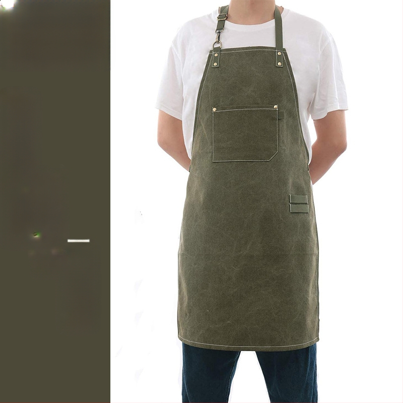 Vászon kötény készlet, ujj nélküli, szennyeződés elleni, modern letisztult stílus, testreszabható