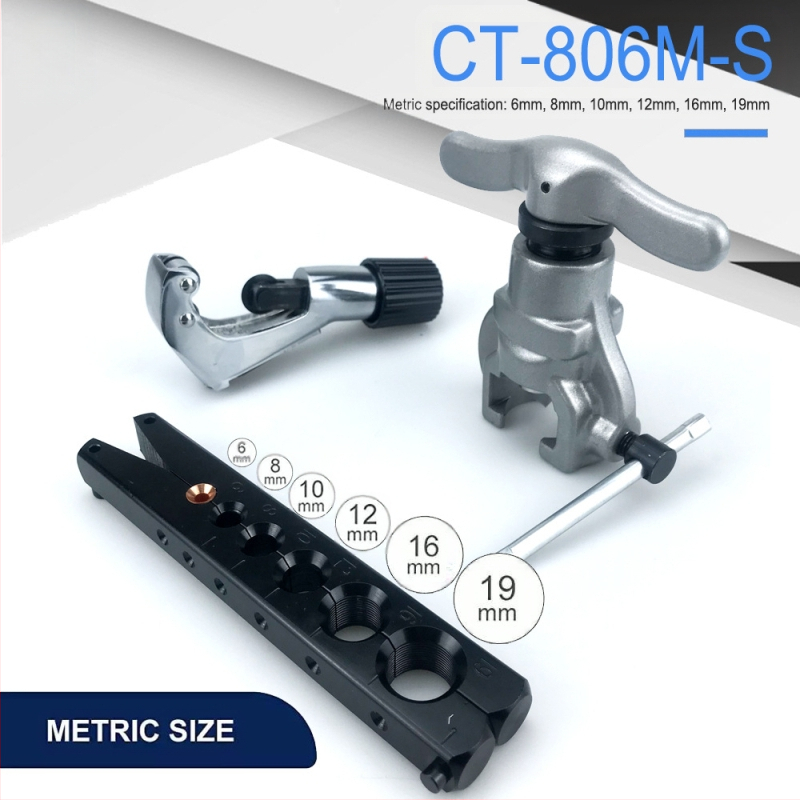CT-806A-S Ekscentrični proširivač cijevi sa 6 rupa, set od 3 komada, alat za flareiranje bakrenih cijevi