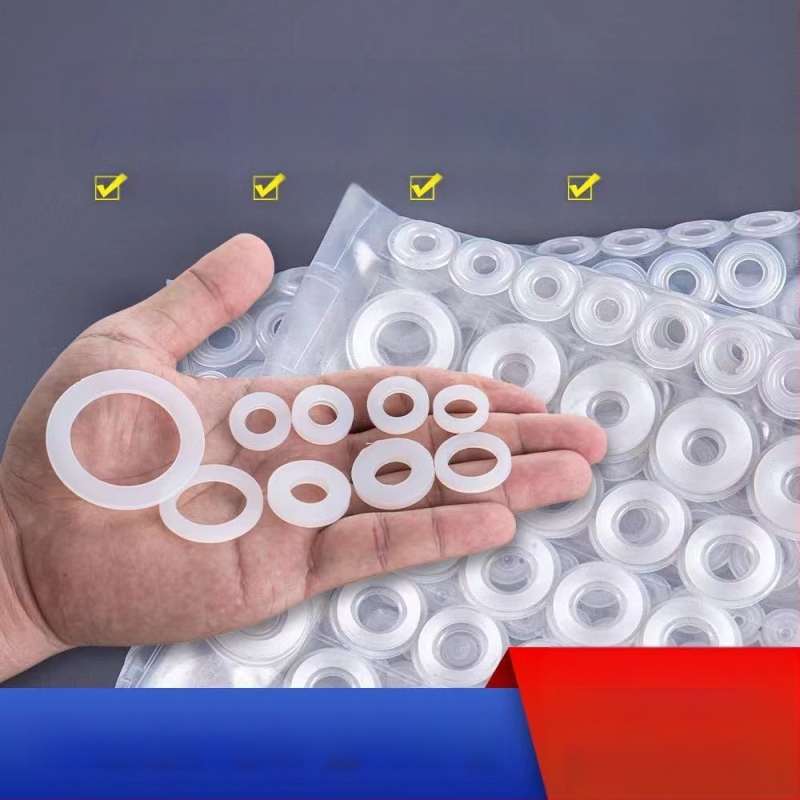 Csap- és zuhanycsőhöz való gumi tömítés, sík O-gyűrű, fagyálló, magas hőmérséklet-tűrés