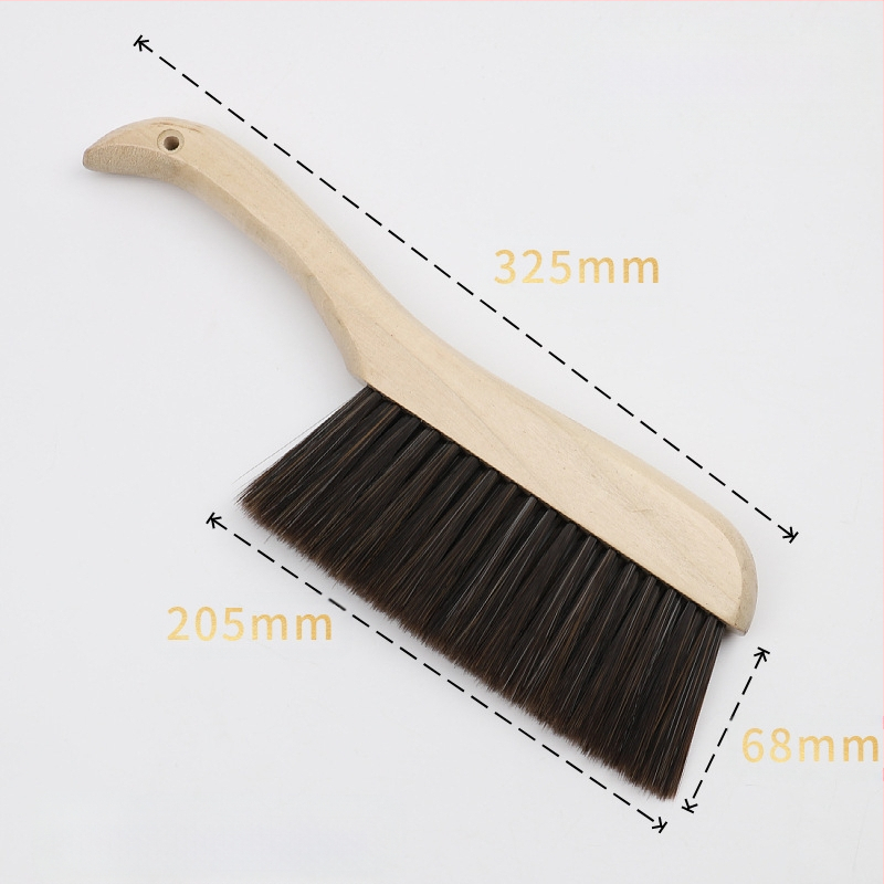 Guļamistabas suka ar koka korpusu un maigām rayon šķiedrām putekļu noņemšanai — piemērota dīvāniem un gultām, 120 gab./kartons