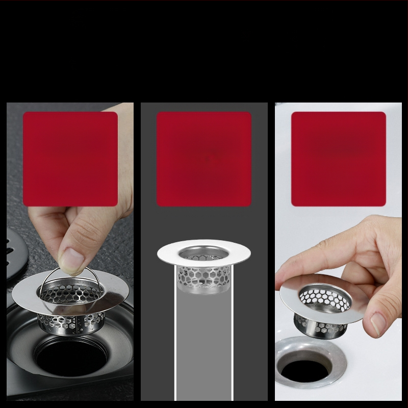 Rongfeng MPGLW-06 Ανοξείδωτος χάλυβας 304 φίλτρο αποχέτευσης νεροχύτη, τύπος πτώσης, φιλτράρισμα