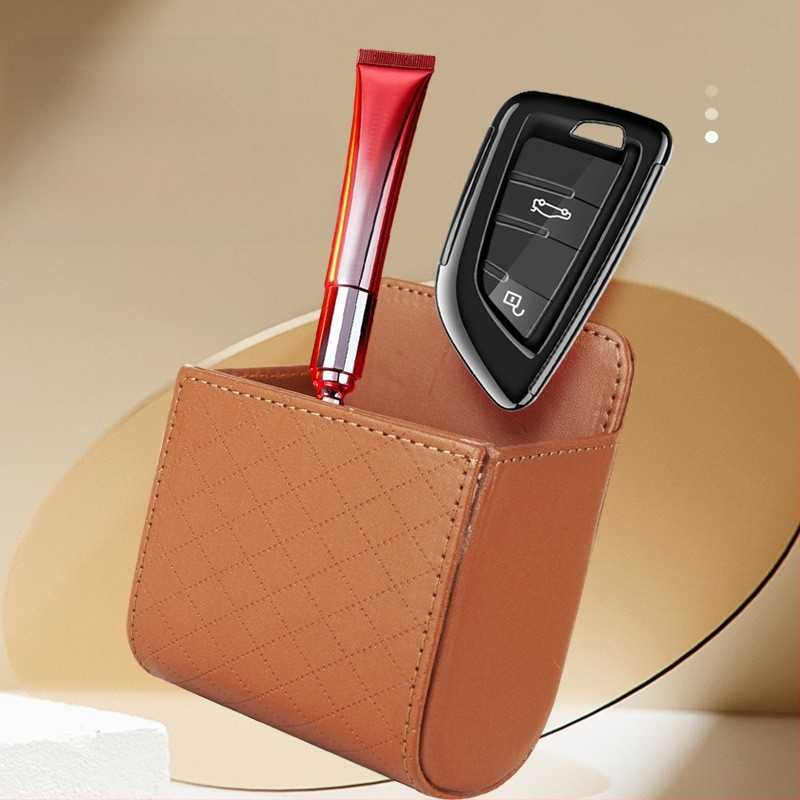 Автомобилна чанта за въздушен отвор – кожен закачен органайзер, водоустойчива и персонализируема, обем 4, универсална съвместимост